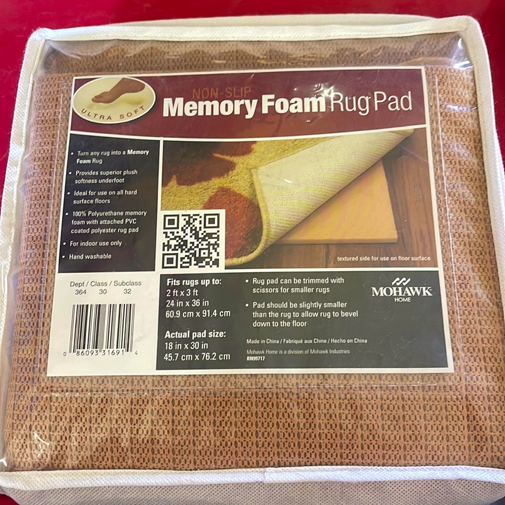 Memory Foam rug pad